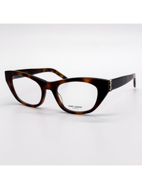 NWT Saint Laurent SL M80 002 Women Havana Cat Eye Eyeglasses main image 4